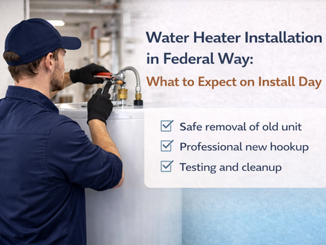 Water Heater Installation in Federal Way: What to Expect on Install Day