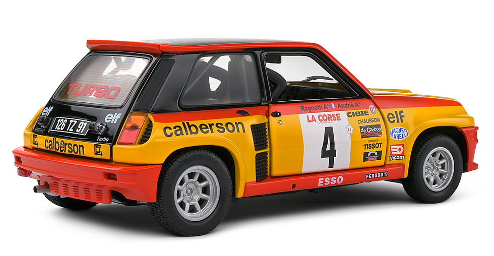 Miniature : SOLIDO 1/18 -Renault 5 Turbo Jaune Tour De Corse Ragnotti/Andrie - S1801314