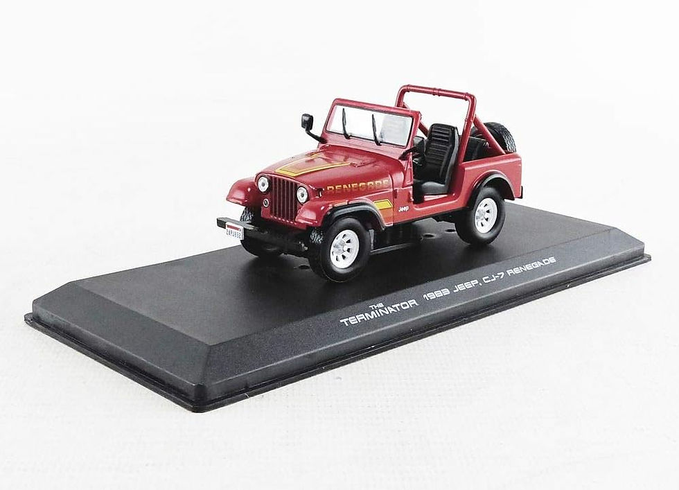 Miniature : Greenlight 1/43 - JEEP CJ-7 RENEGADE SARAH CONNOR - THE TERMINATOR