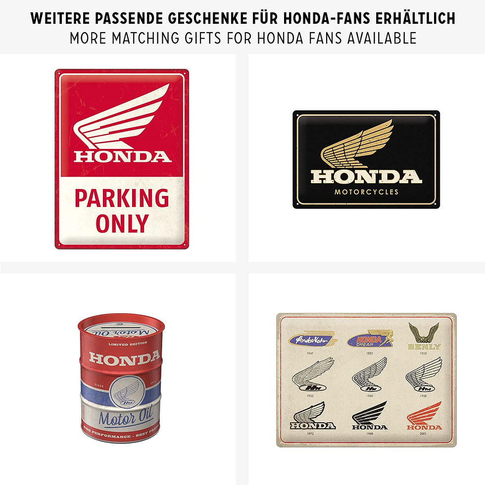 Plaque métal Honda Parking Only - 30 x 40 cm - NA23335