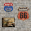 Miniature : Plaque Métal Relief Route US 66 - Déco Authentique Voyage