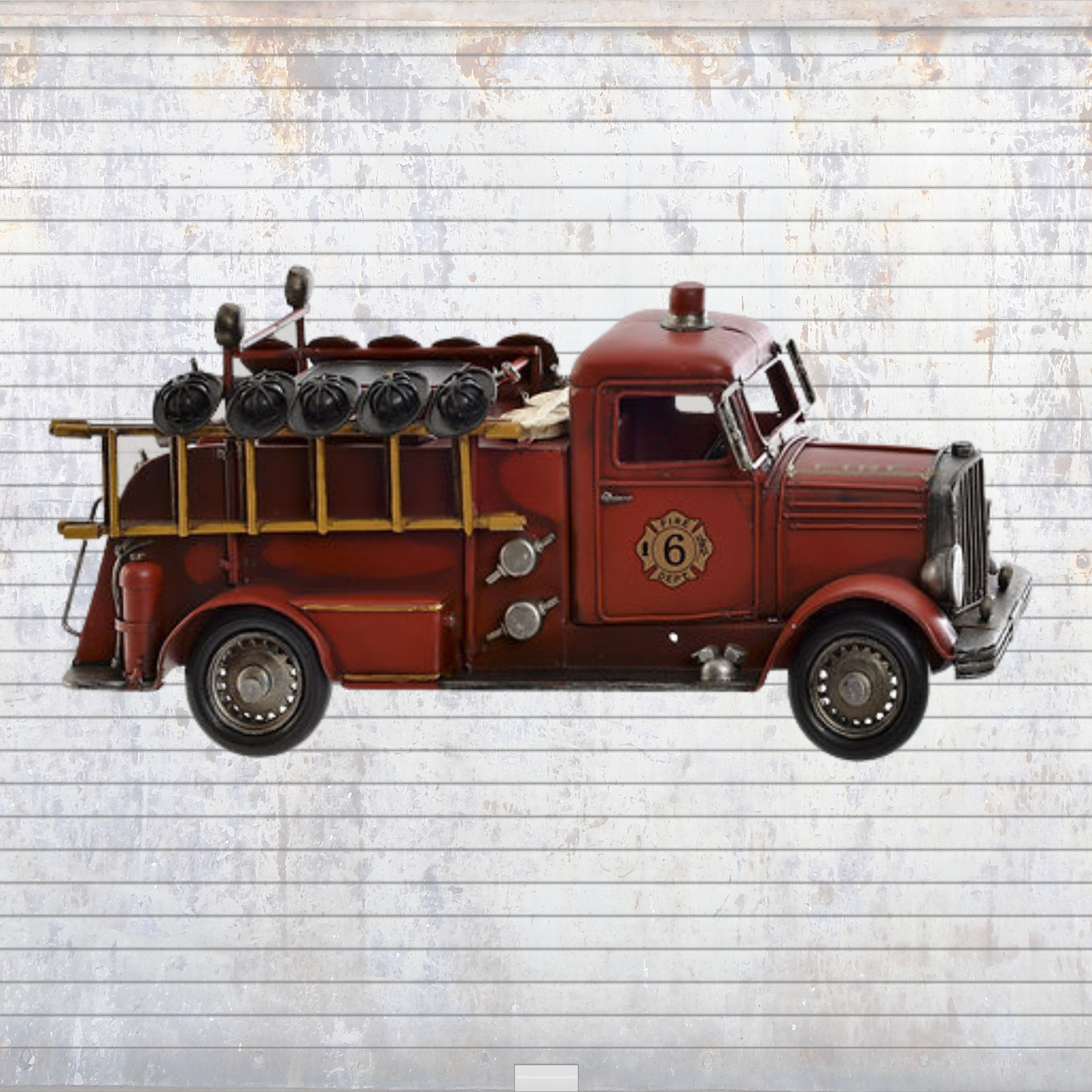 Véhicule de Pompier en métal