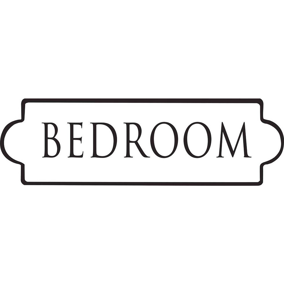 Miniature : Plaque métal bedroom 26×8 CM - Isabelle Rose