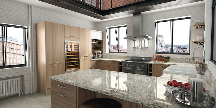 Granite worktops fabricated locally by S