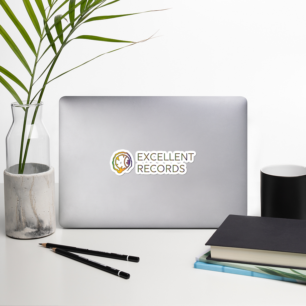 Thumbnail: Excellent Records Psychedelic-style Bubble-free stickers - Type 2