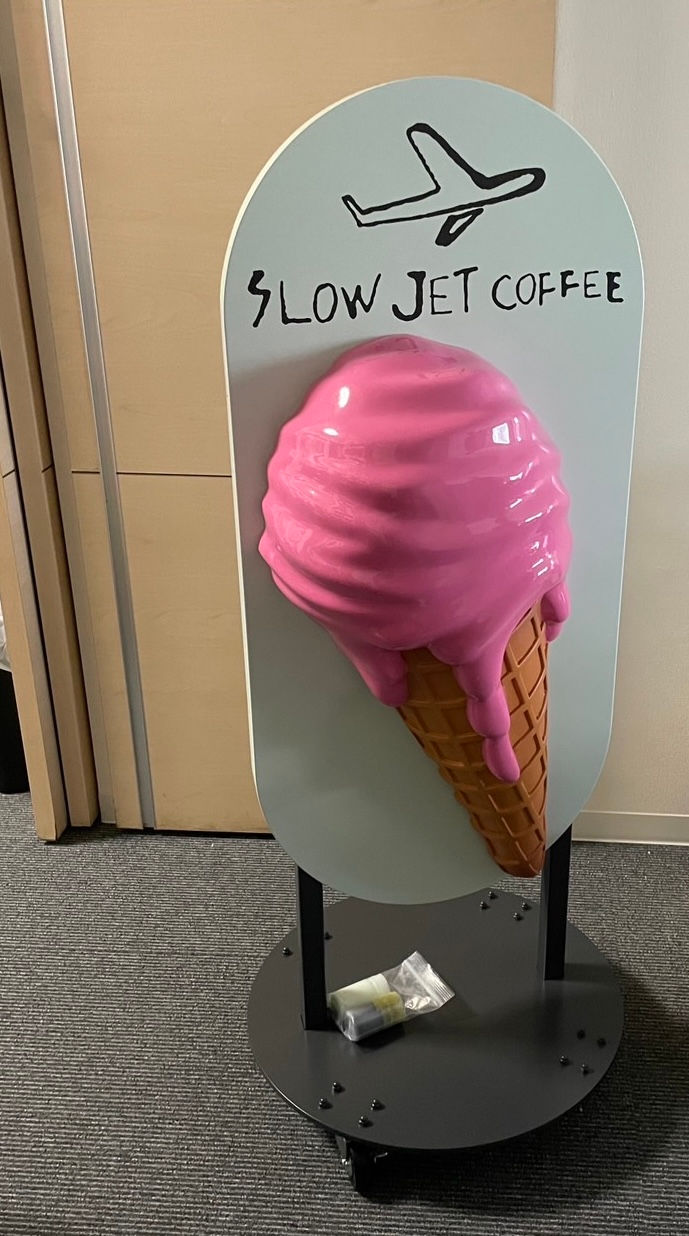 ソフトクリーム型サイン