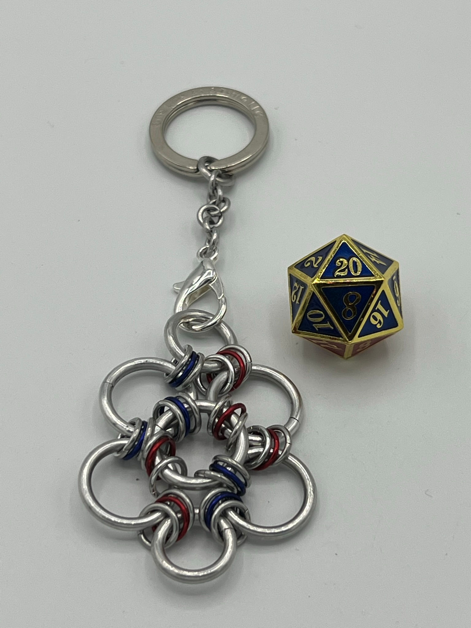 2-Tone Blue/Red with Gold