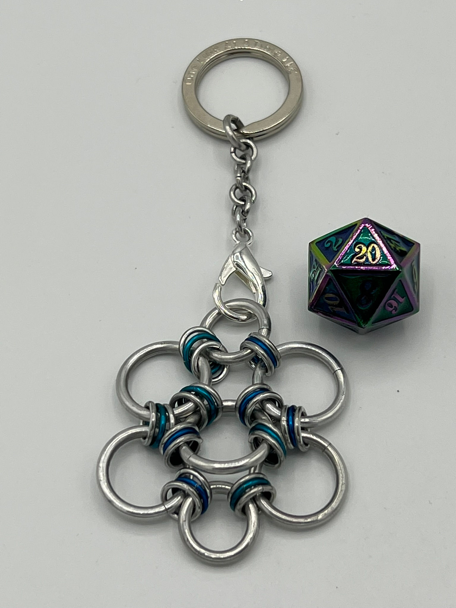 Glitter Blue with Oil Slick