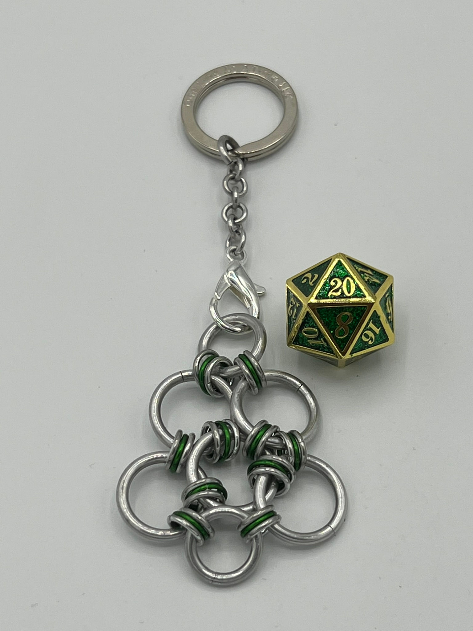 Glitter Green with Gold