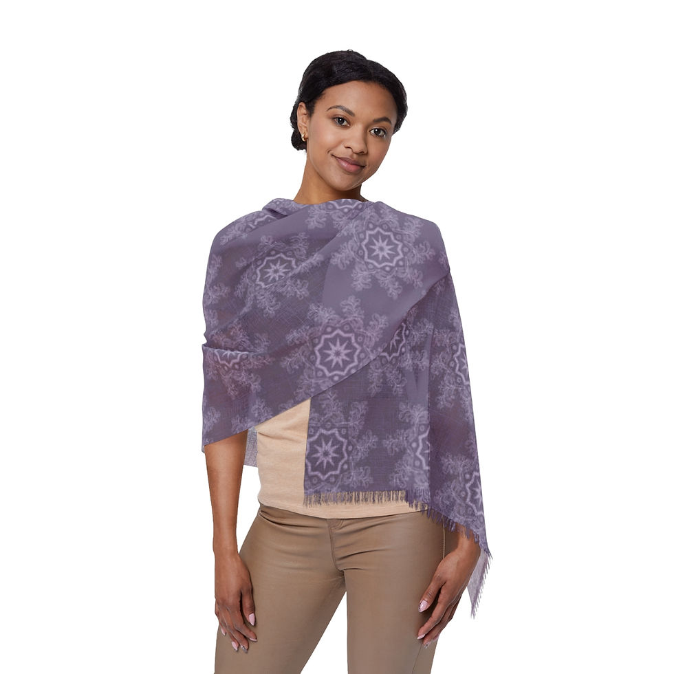 Thumbnail: Peri Sundials - 9 Star Mandala Light Scarf