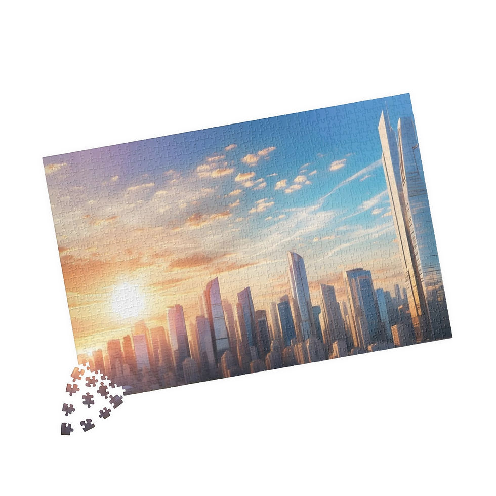 Thumbnail: City of Faith - 9 Star Puzzle (500pc & 1000pc)