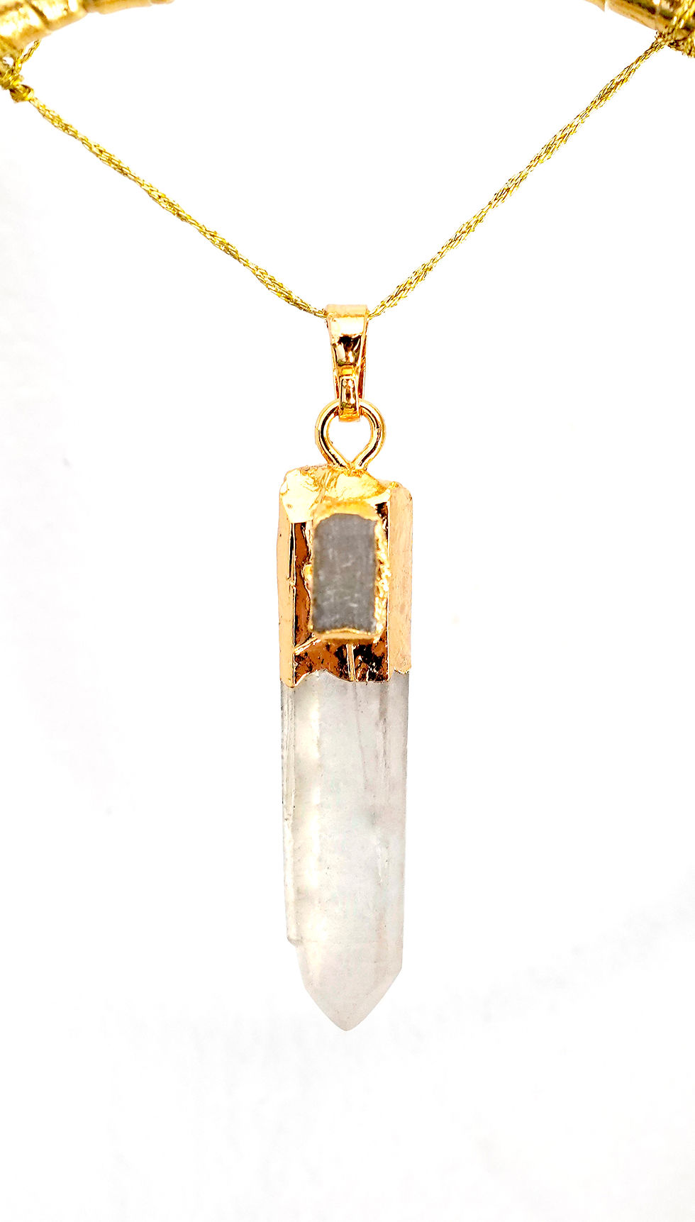 Thumbnail: SOLD - White Quartz Crystal Dream catcher ~ 8" SandSilkSky ~ Boho Spring Decor
