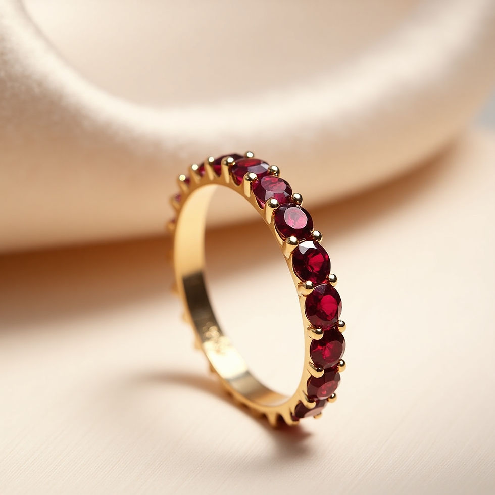 Anniversary Garnet Ring