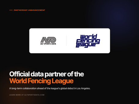 ALT Sports Data Announces Official Partnership with World Fencing League Ahead of April 25 Global Debut in Los Angeles