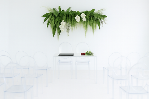 The Ensora modern indoor ceremony venue for intimate weddings