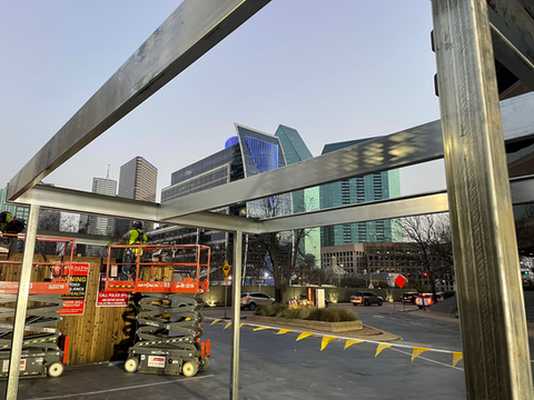 Bank of America canopy 3 Day Install