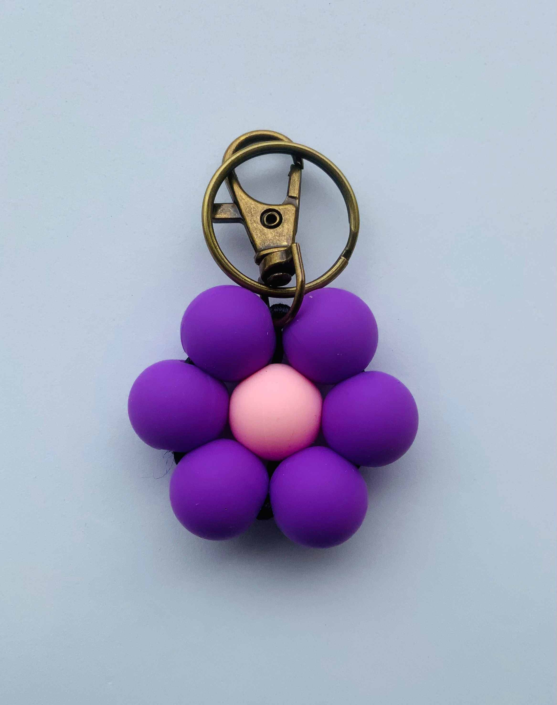 Handmade Flower Silicone Keychain