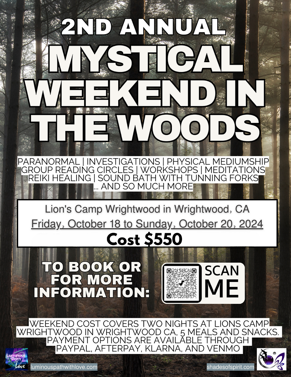 Mystical Weekend In The Woods 2nd Annual