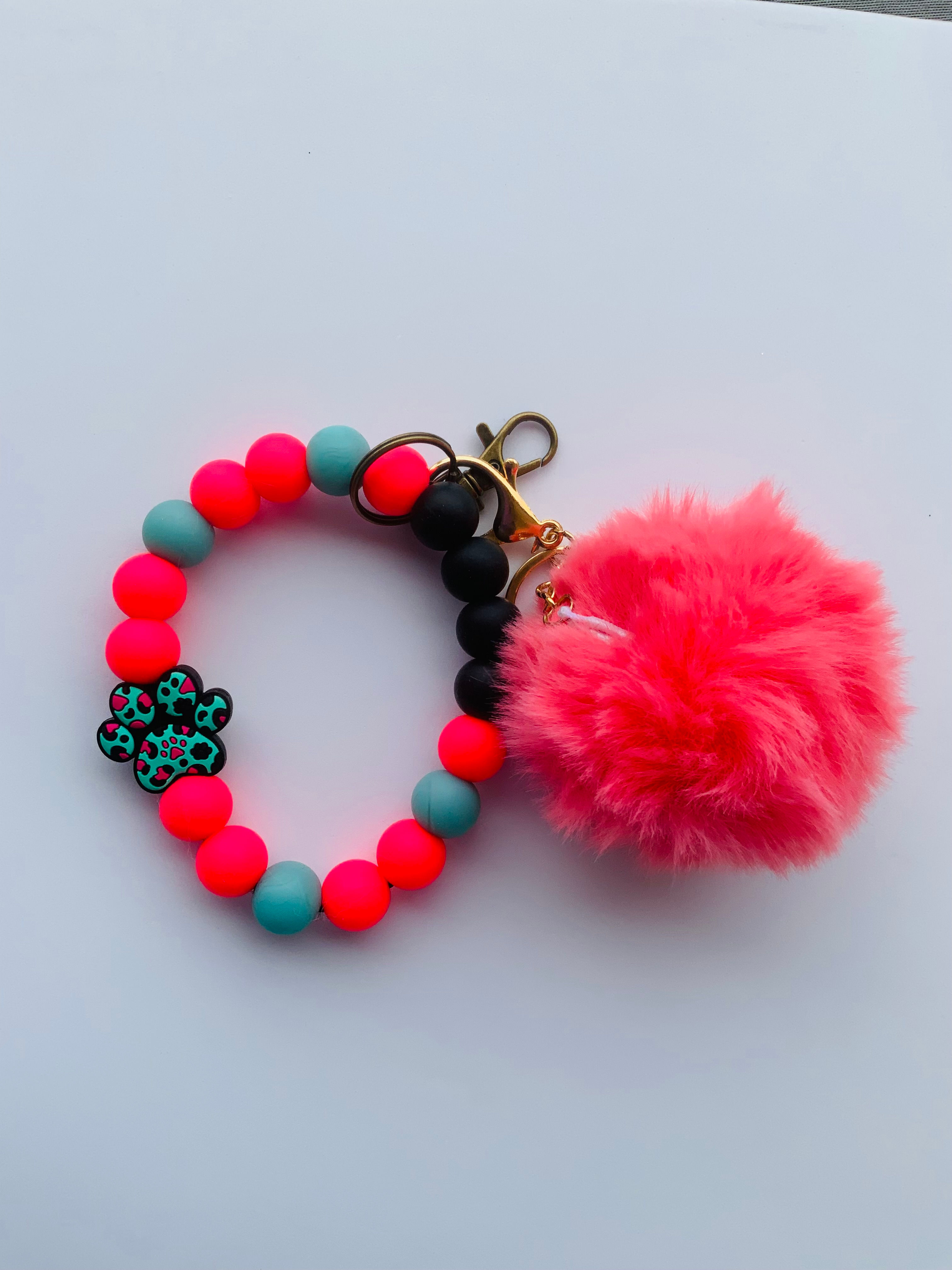 Beaded Silicone Wristlet