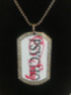 Thumbnail: Sexy Psycho Dog Tag Necklace