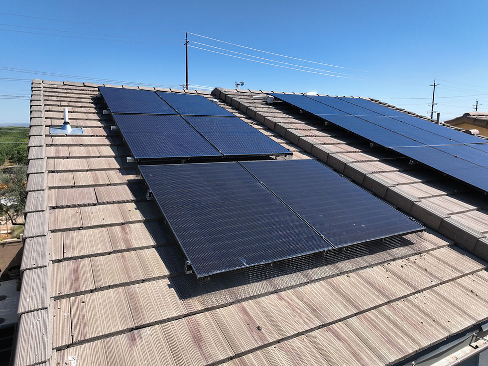 Solar panel and roof inspection in Madera, CA