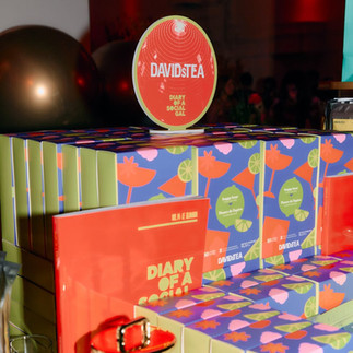 David's Tea sponsor booth at Diary of a Social Gal Le Glamada Vol 14. Launch event