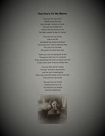 This Ones' For My Moma