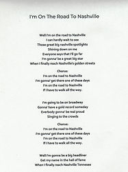 I'M ON THE ROAD TO NASHVILLE lyrics.jp