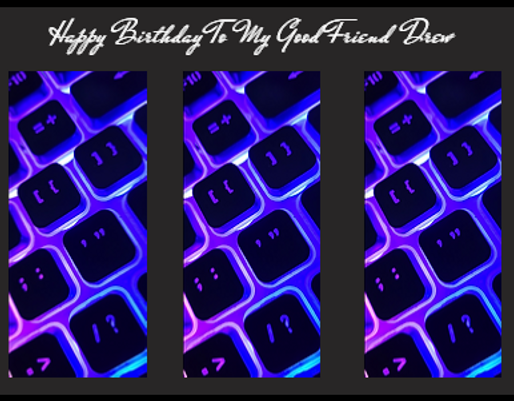 Birthday Drew