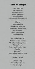 Love Me Tonight lyrics