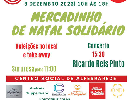 Agenda | Mercadinho de Natal Solidário em Alferrarede