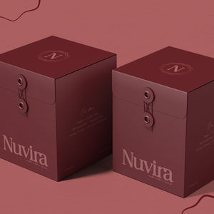 Packing for a candle brand with full brand identity