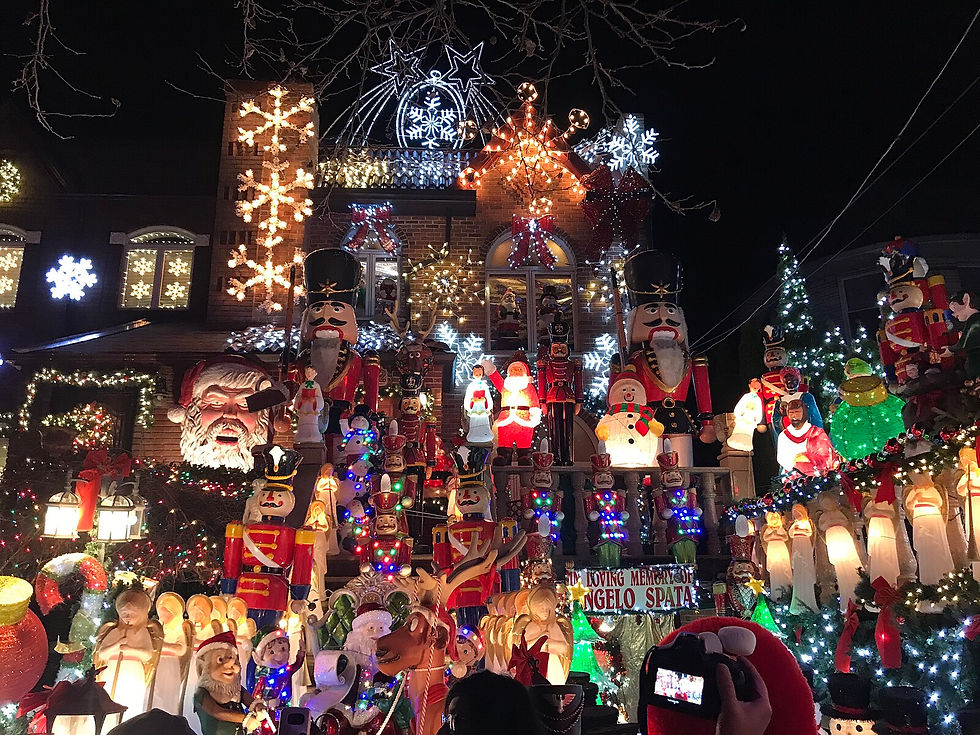 Dyker Heights Christmas Tour with us