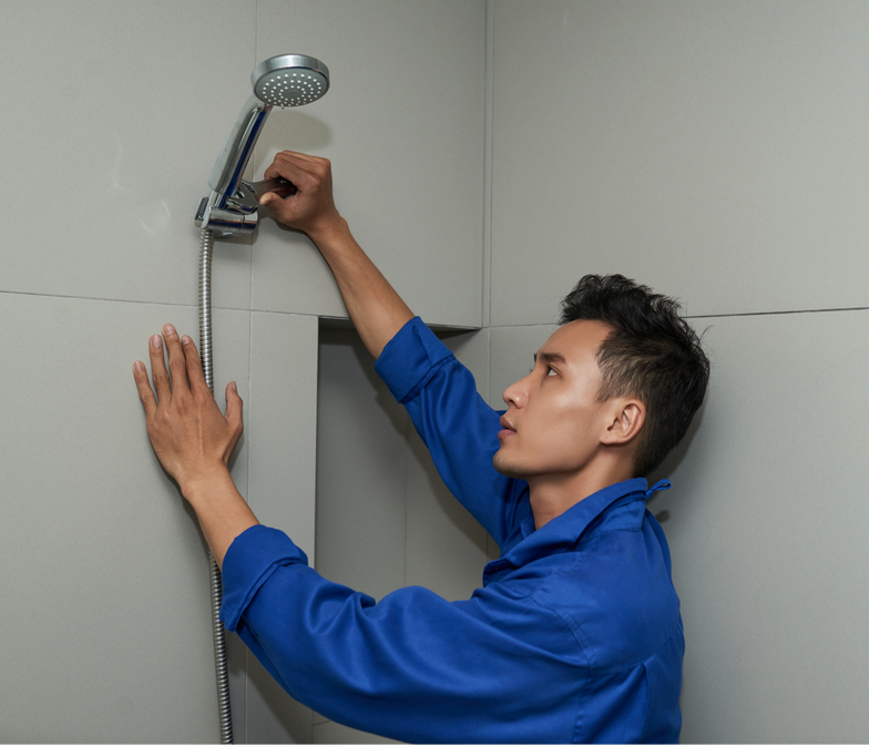 Installing a low-flow showerhead