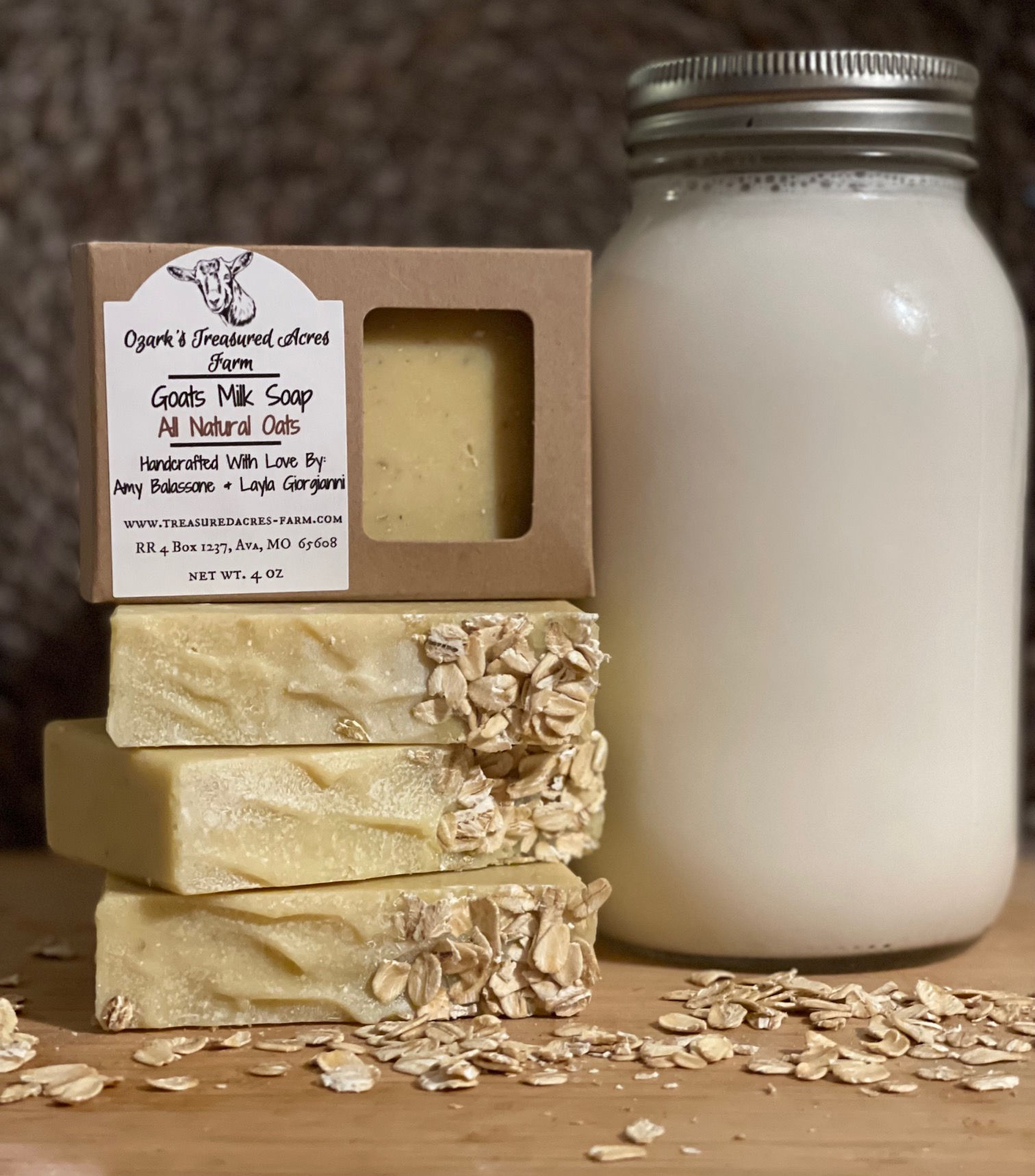 All Natural Oats Goats Milk Soap