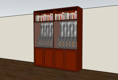 custom guitar display