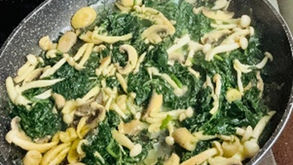 פטריות ותרד מוקפצים