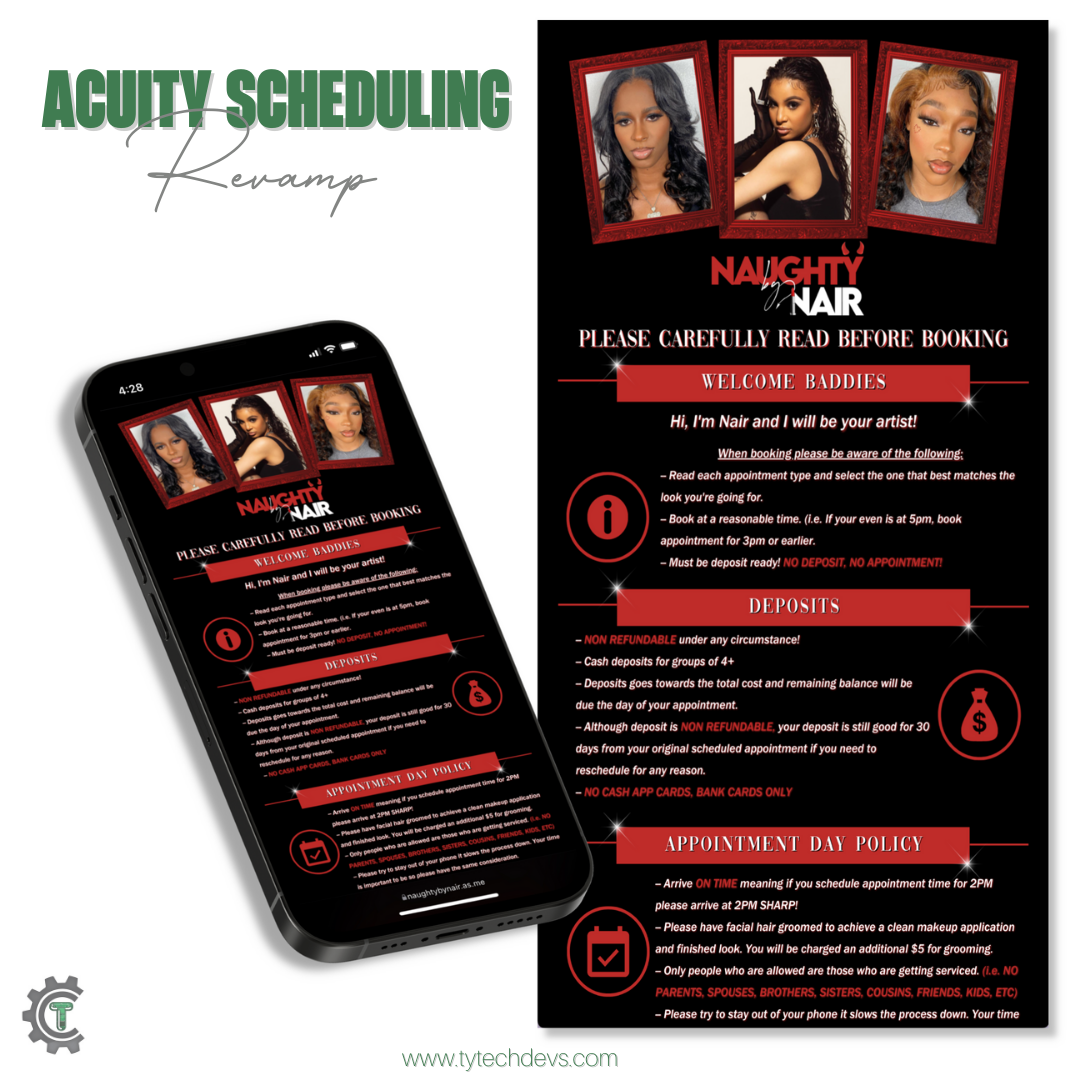Acuity Site Design Revamp