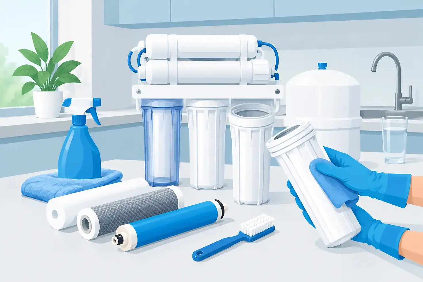 How to Clean a Reverse Osmosis Water System