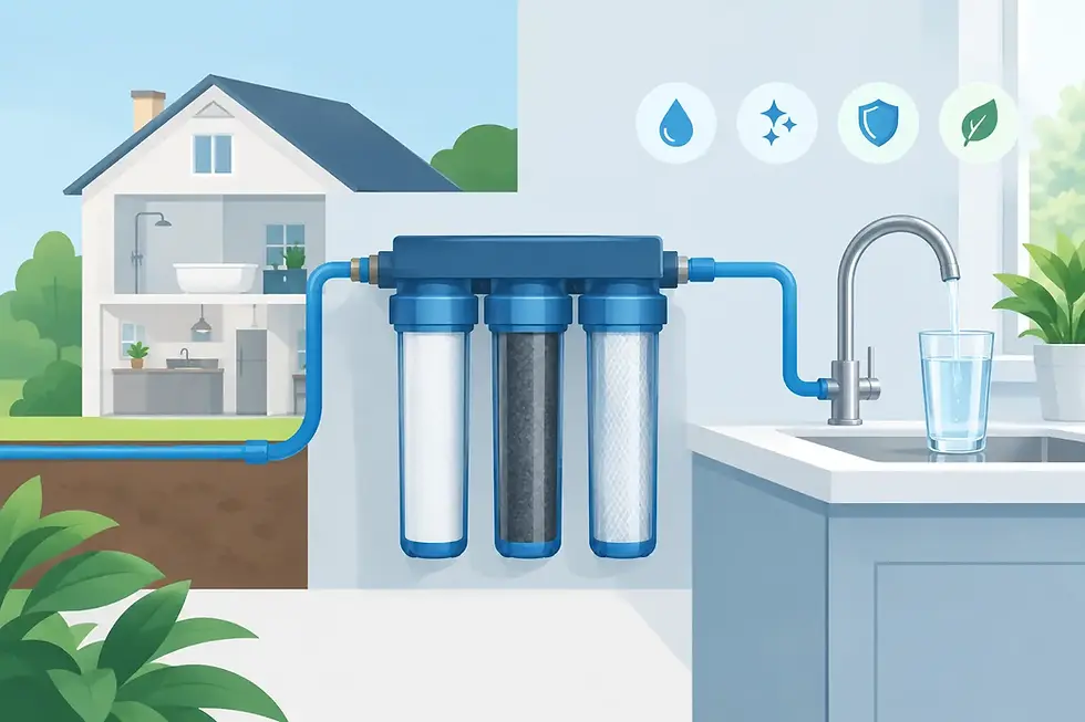 Home Water Filtration. Whole House Filter System. South East Qld.