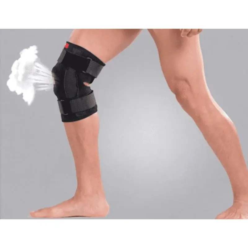 Miniatura: Joelheira Articulada Unissex Ajustável Reforçada, Ortopédica, Compressão