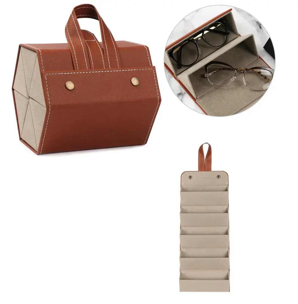 Estojo organizador de óculos portátil