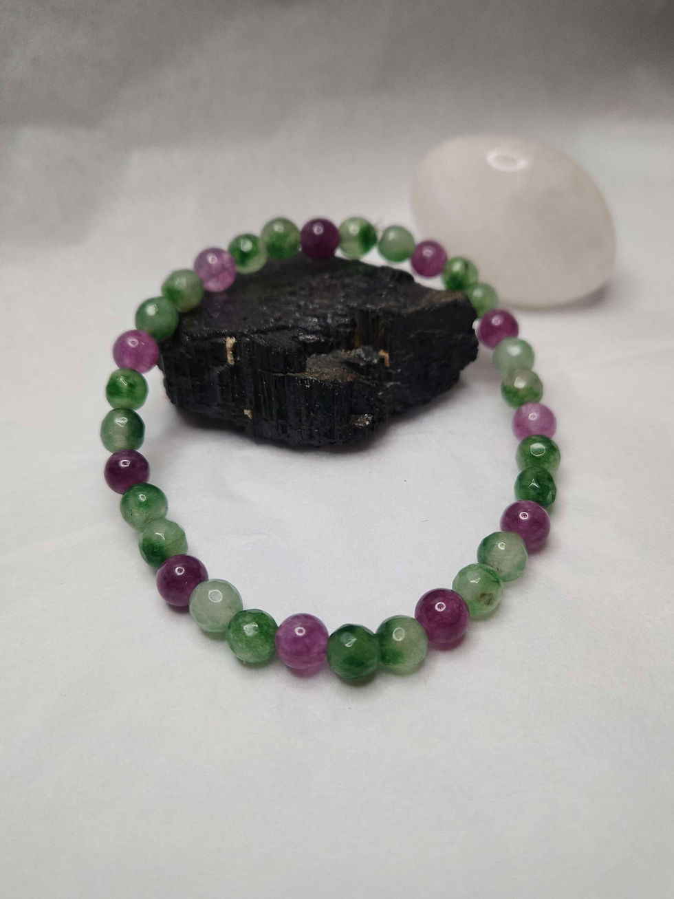 Lepidolith_Chalcedon_Armband_Heilstein