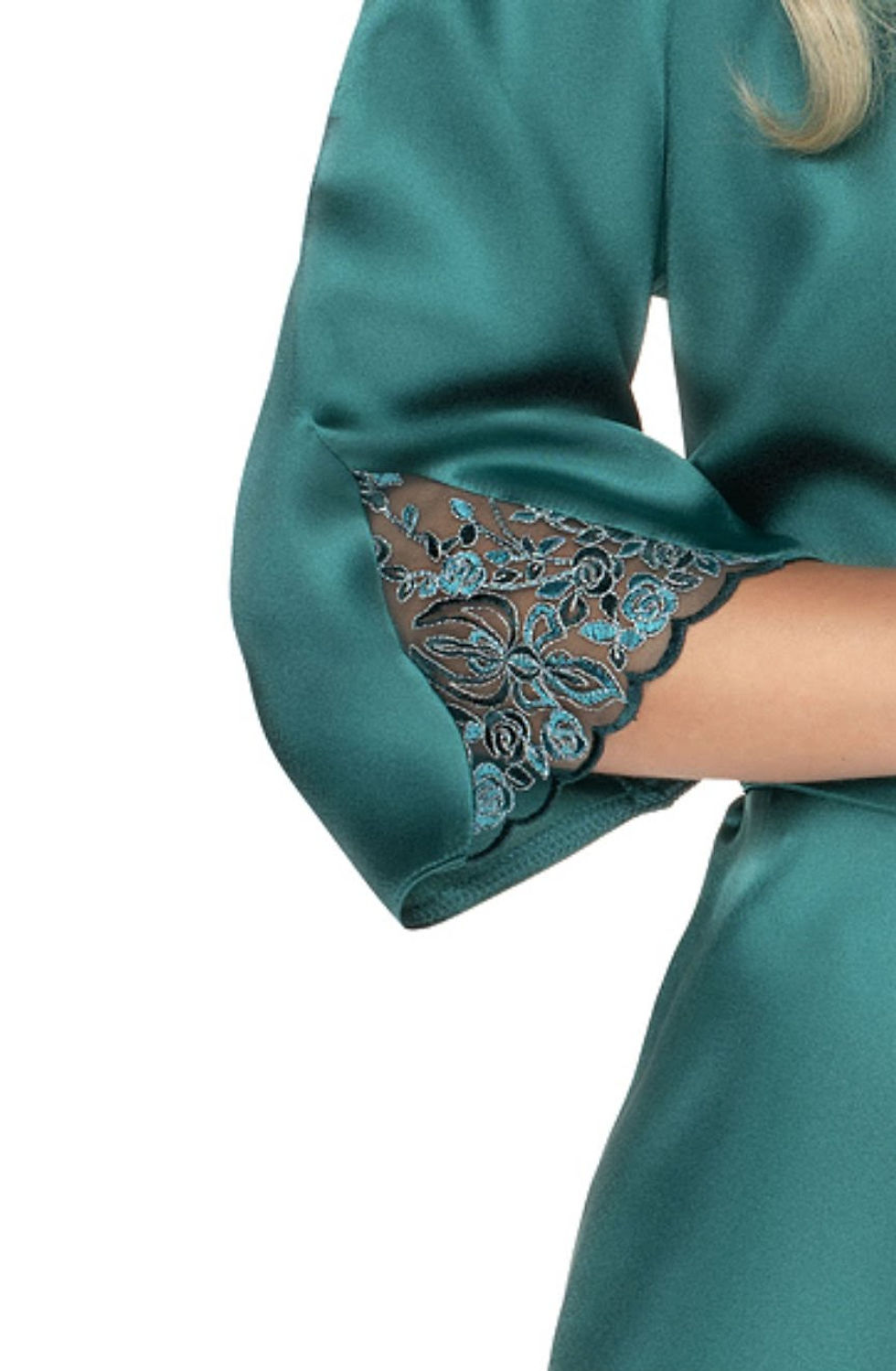Thumbnail: Irall Emerald Dressing Gown Green