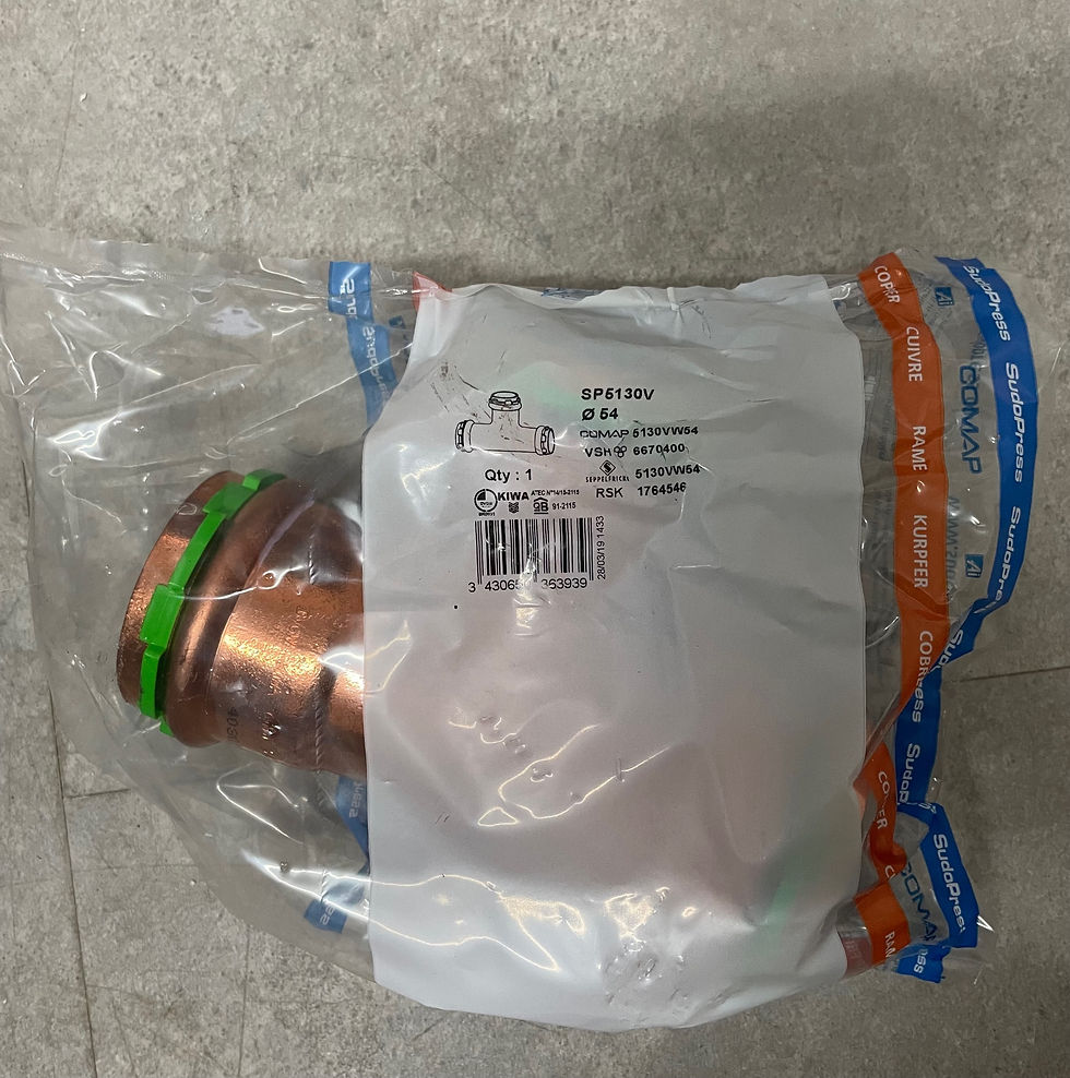 الصورة المصغرة: Raccord cuivre en T à sertir - Femelle - 0 54 mm - Comap