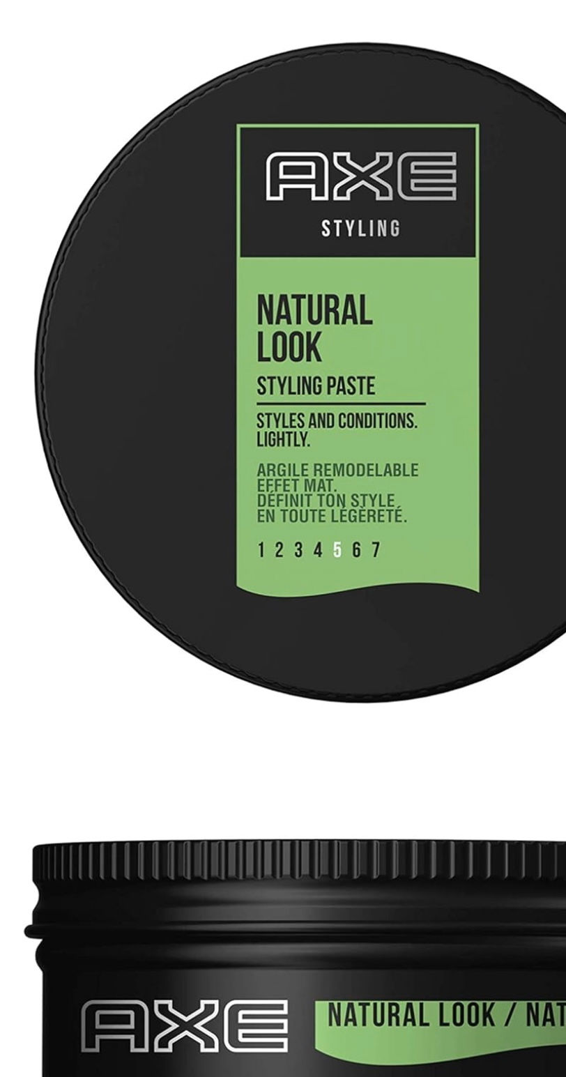 Thumbnail: Axe, Gel cheveux homme, Argile Remodelable, Effet Mat Black, Cire coiffante 75ml