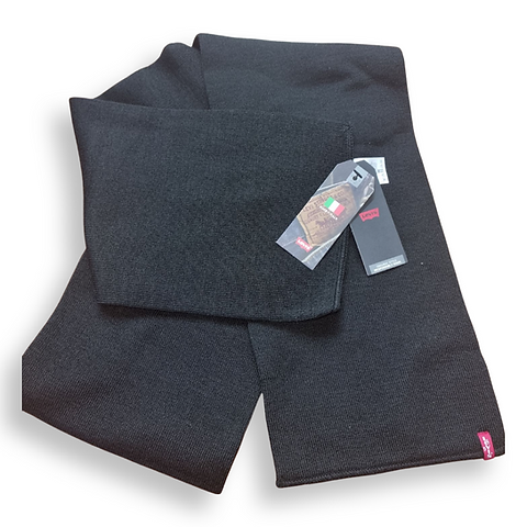 Cheche Homme Noir Écharpe Levi's 14152 - Uni - Homme - Laine