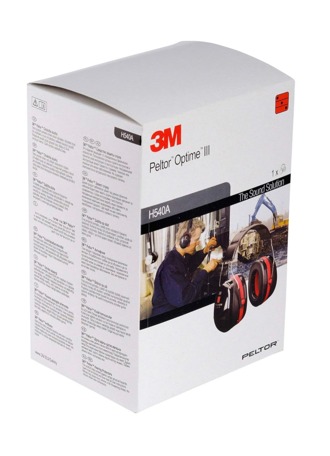 3M Peltor Optime III - Casque antibruit en serre-tête pliable - Pour milieu bruy