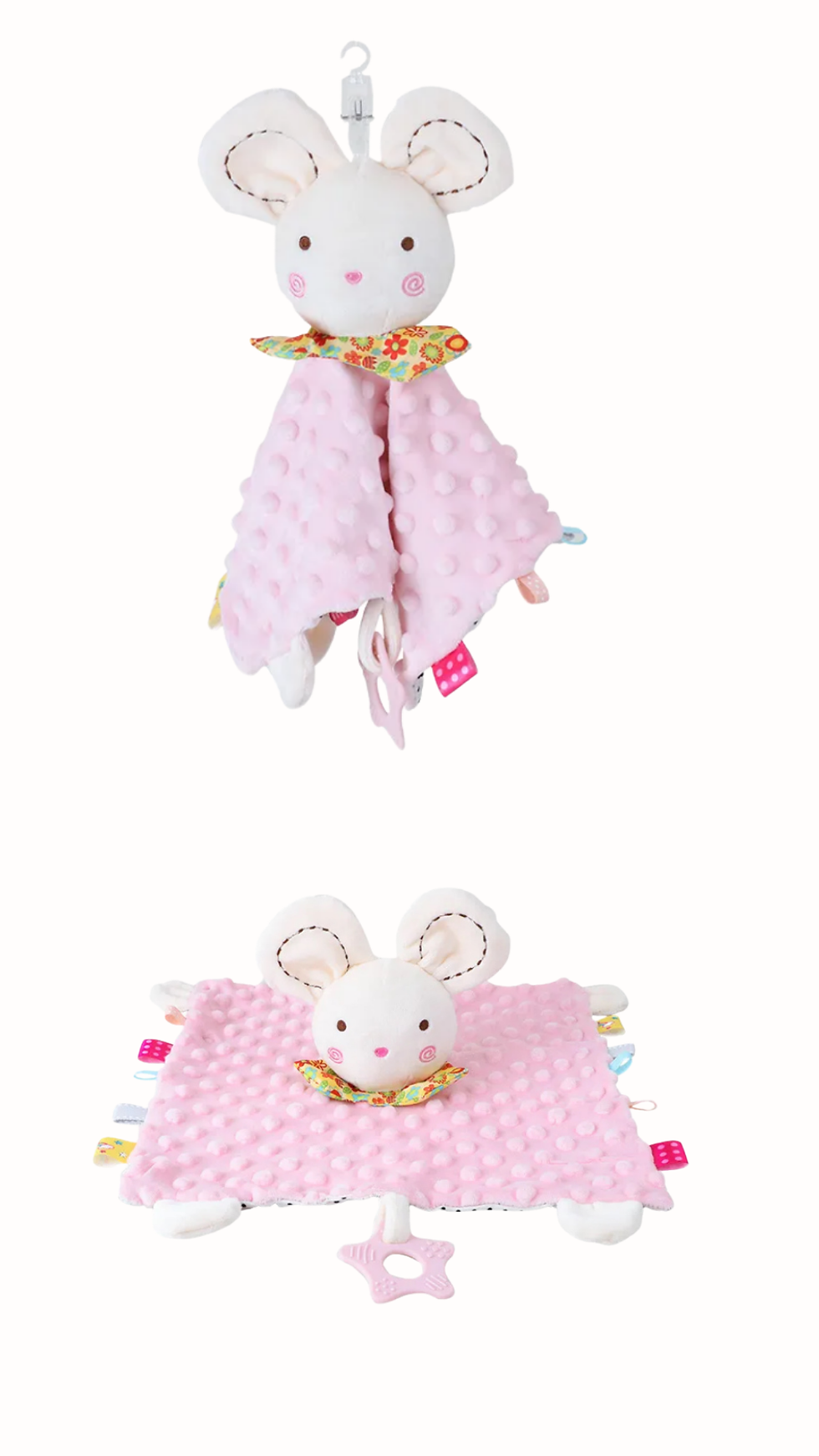 Pink Mouse Sensory Lovey