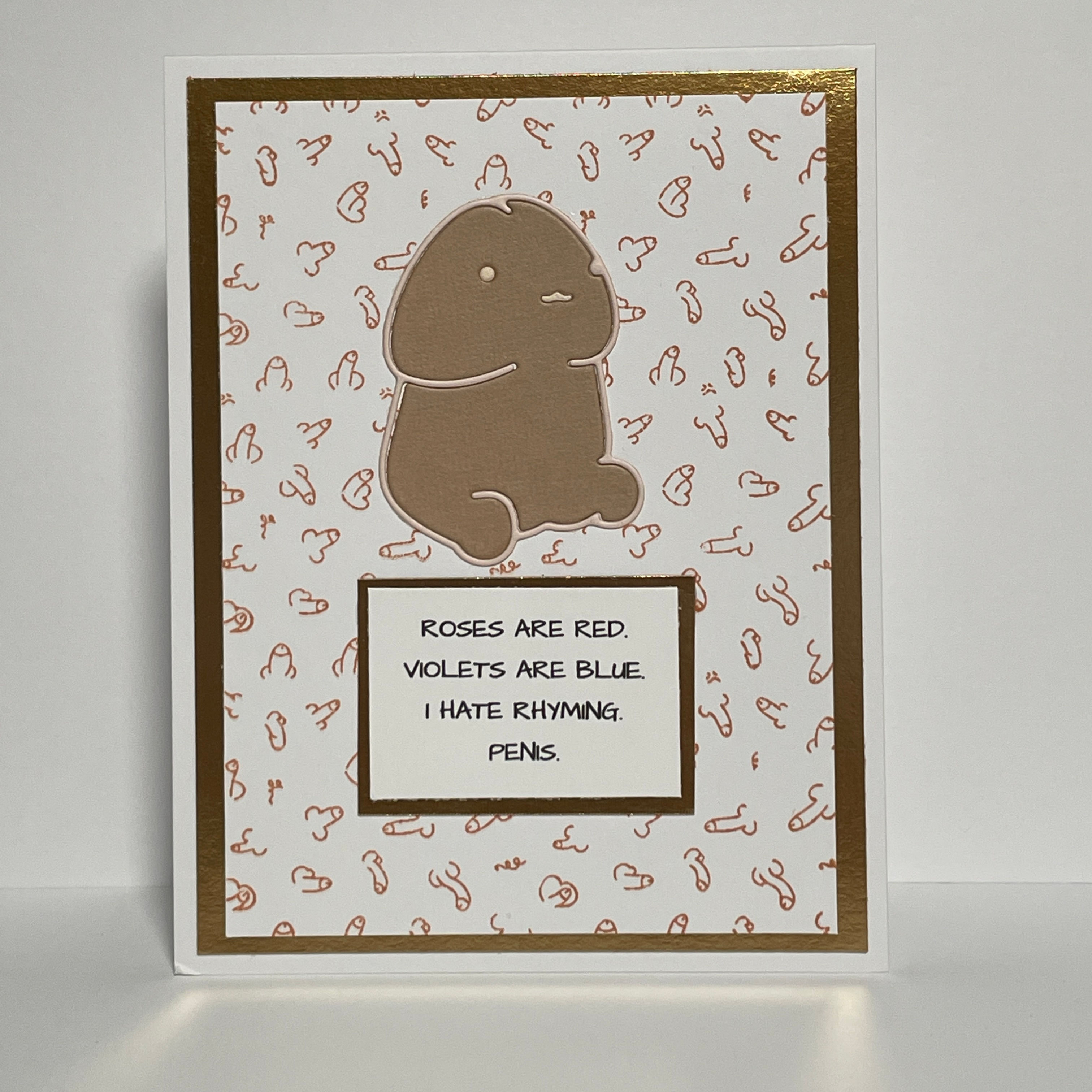 Rhyming Penis Card